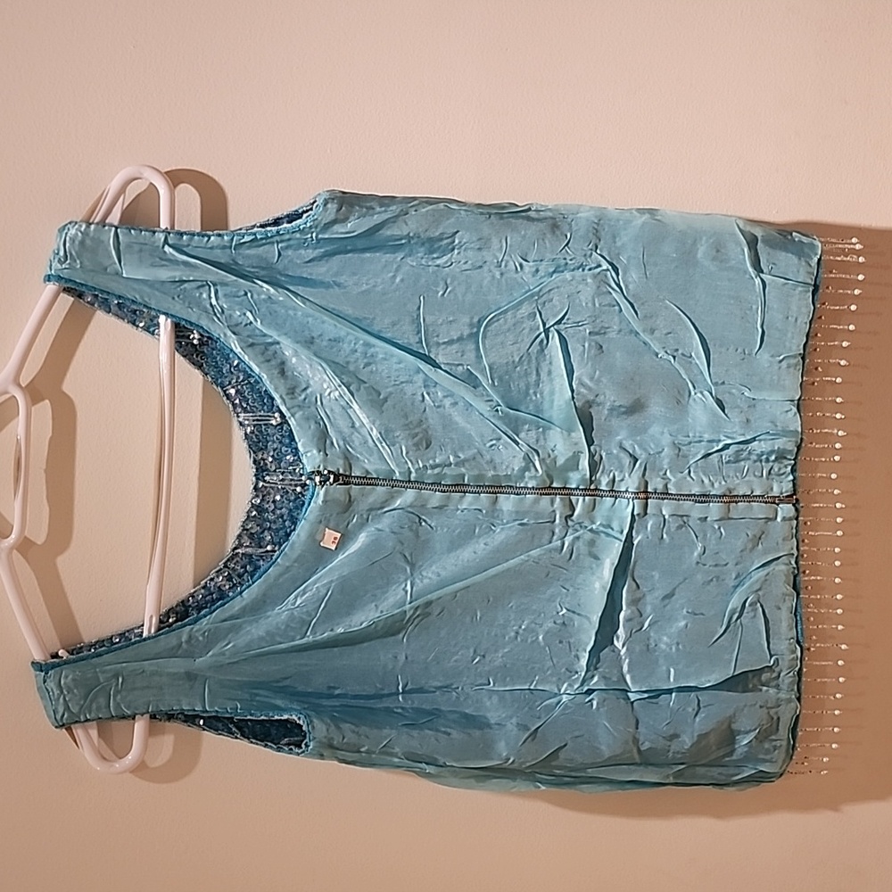 Vintage Bead and sequin sleeveless lined knit sweater - Picture 8 of 9